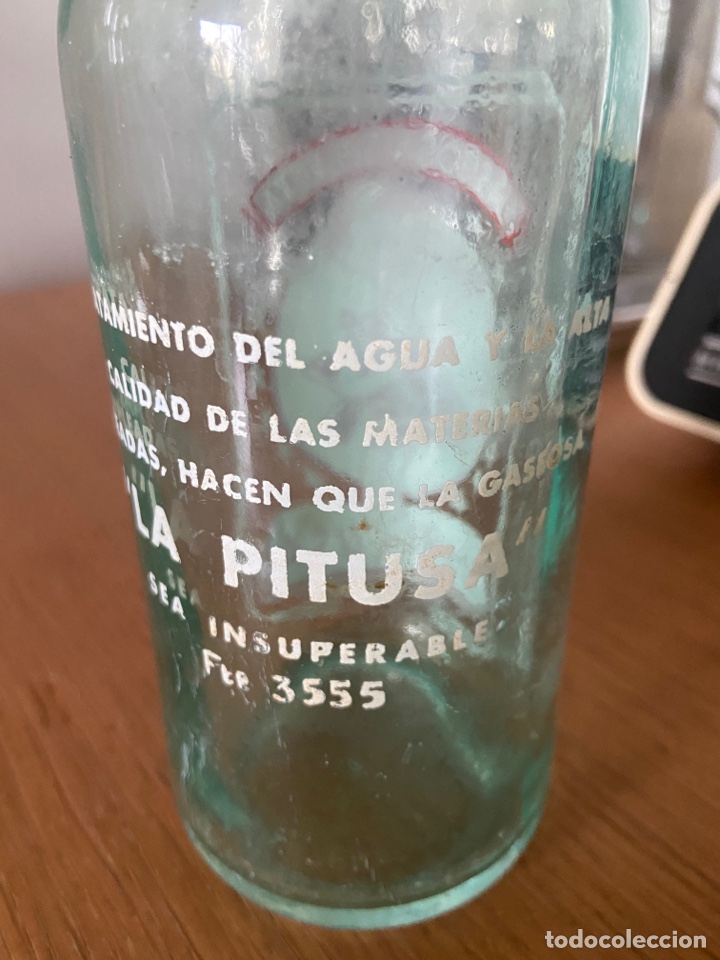 Botellas antiguas: Botella de gaseosa la Pitusa - Foto 4