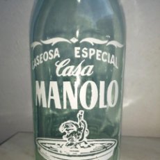 Bottiglie antiche: BOTELLA DE GASEOSA CASA MANOLO AGUILAS MURCIA N° 3755 MANUEL