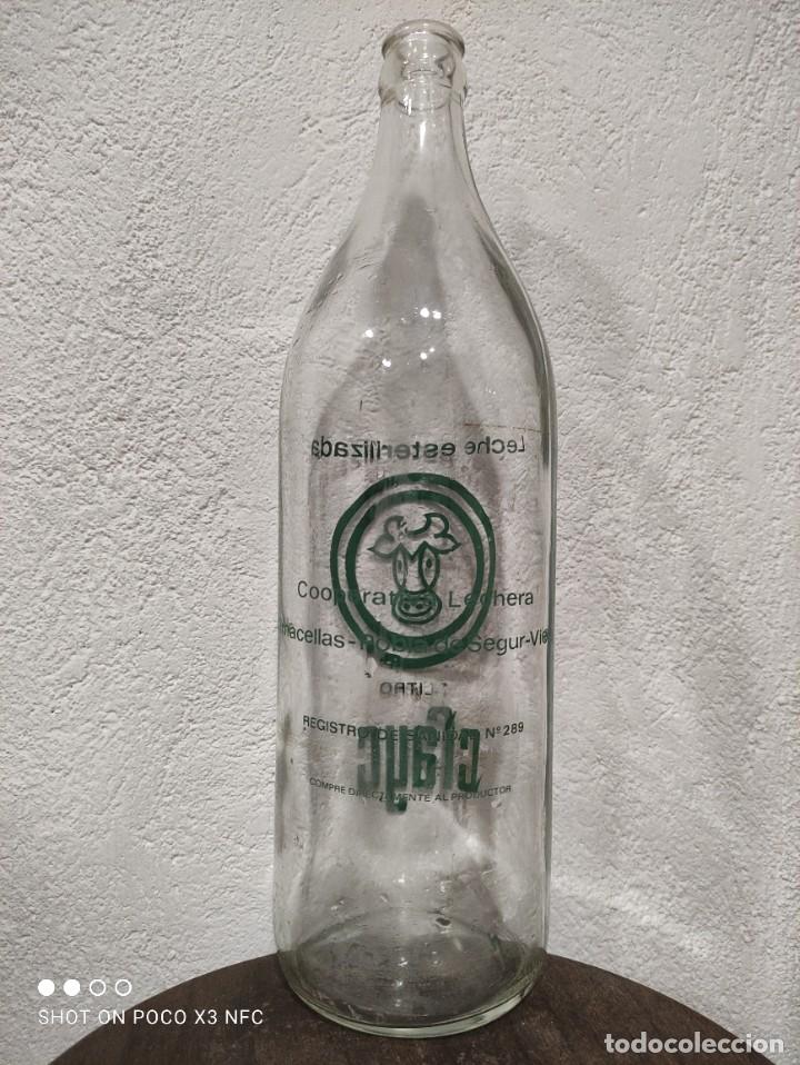 Botellas antiguas: Botella de leche Clayc - Foto 2