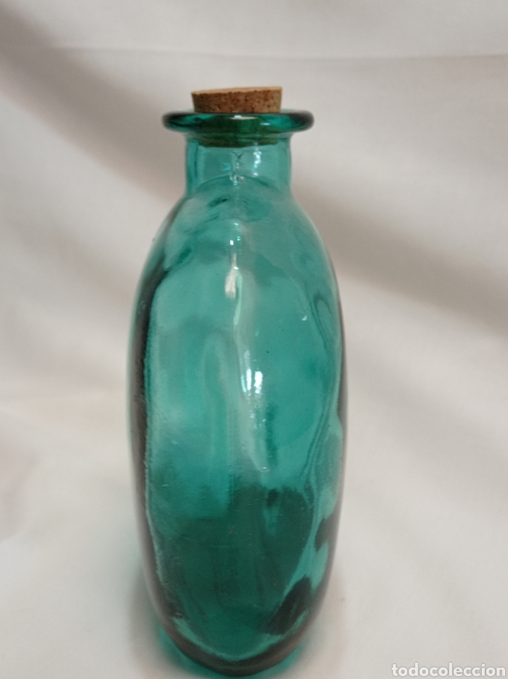 Botellas antiguas: BOTELLA DE CRISTAL VERDE - Foto 2