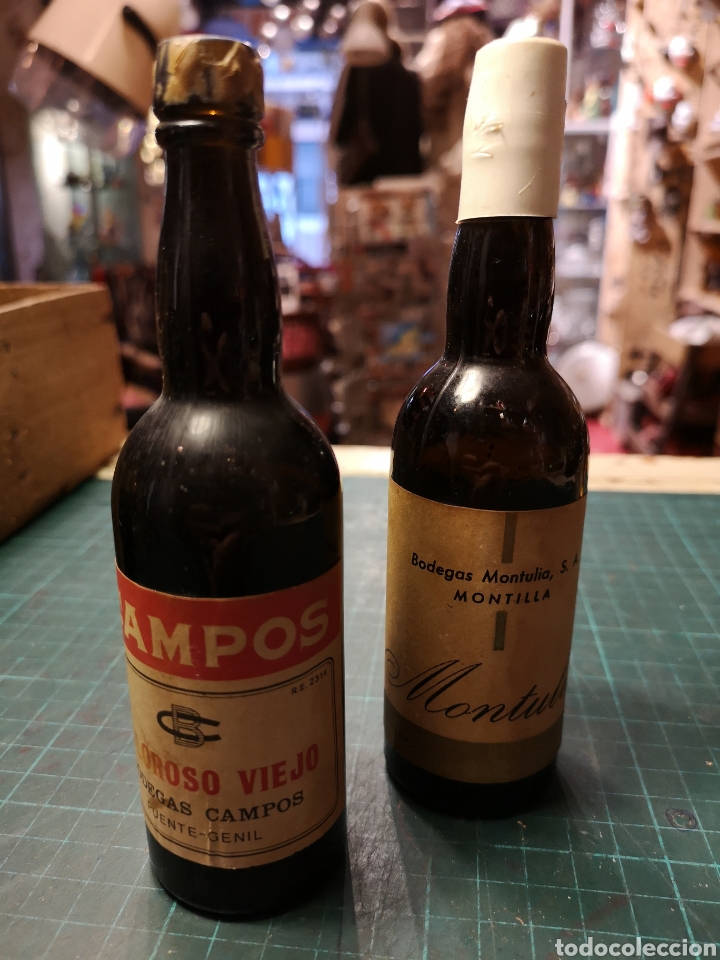 Botellas antiguas: Dos Botellines vac&iacute;os - Foto 3