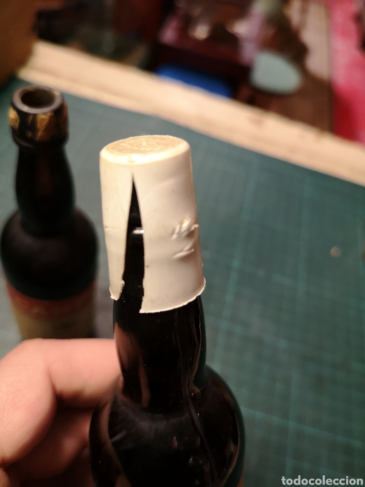 Botellas antiguas: Dos Botellines vac&iacute;os - Foto 4