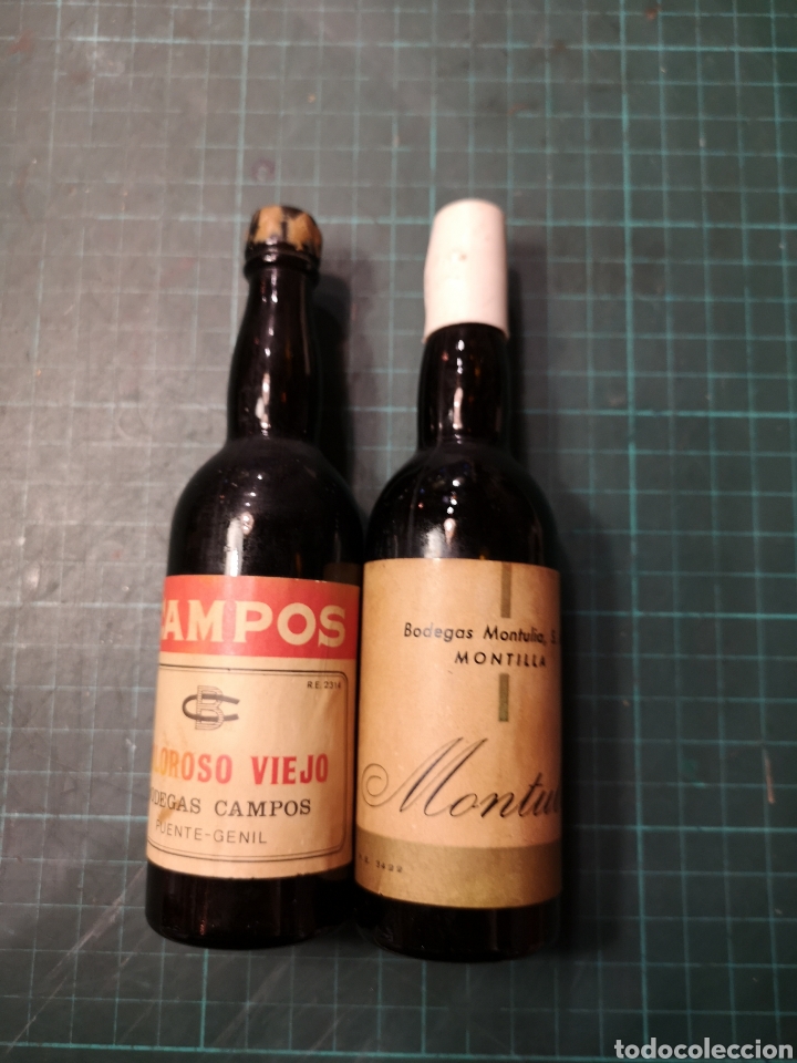 Botellas antiguas: Dos Botellines vac&iacute;os - Foto 1