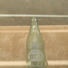 Botellas antiguas: ANTIGUA BOTELLA DE GASEOSA - ESPUMOSOS BELIS - SONEJA -
