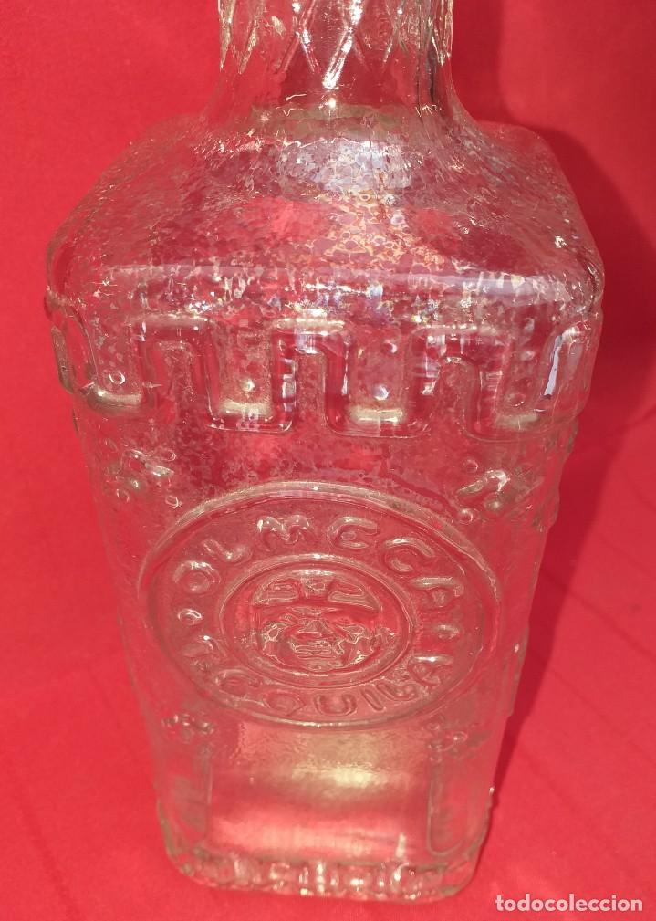 Botellas antiguas: BOTELLA DE CRISTAL TEQUILA OLMECA - Foto 8