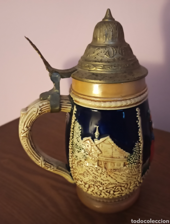 Botellas antiguas: PRECIOSA JARRA AUSTRIACA - Foto 2