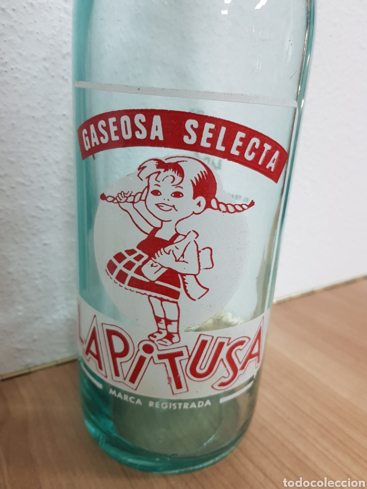 Botellas antiguas: BOTELLA DE GASEOSA LA PITUSA - Foto 3