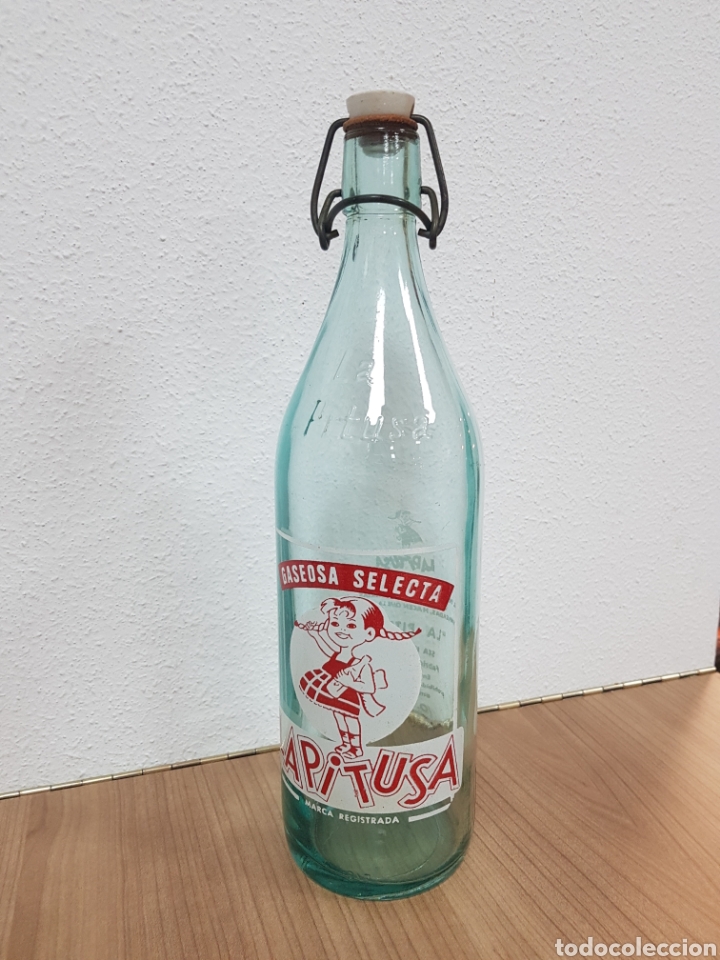 Botellas antiguas: BOTELLA DE GASEOSA LA PITUSA - Foto 1