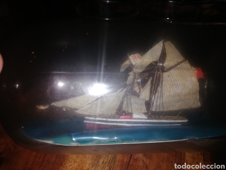 Botellas antiguas: Botella con barco para restaurar - Foto 8