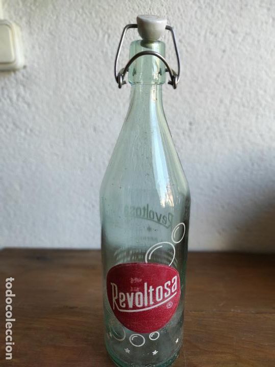 Botellas antiguas: Botella gaseosa la Revoltosa - Foto 1