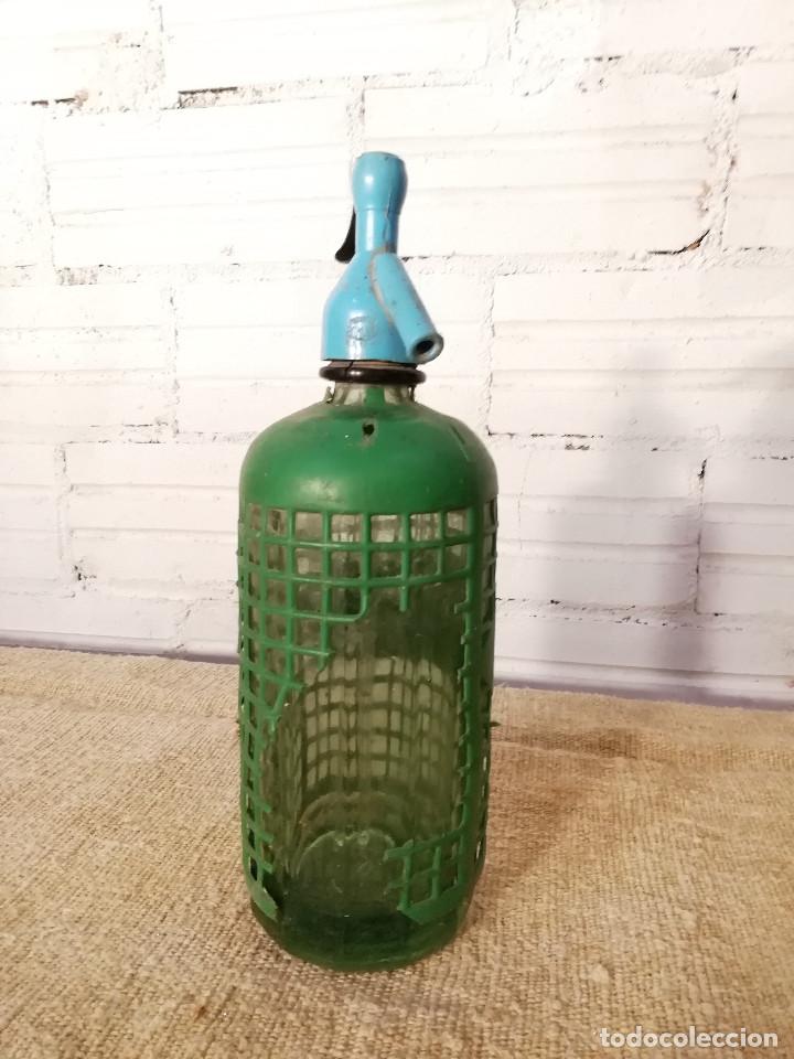 Botellas antiguas: Sif&oacute;n antiguo Gustems (Vic) - Foto 3