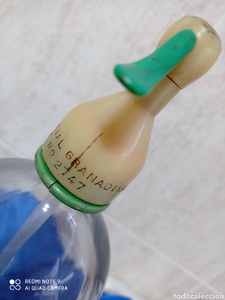 Botellas antiguas: BOTELLA SIF&Oacute;N LA COMERCIAL GRANADINA. GRANADA - Foto 2