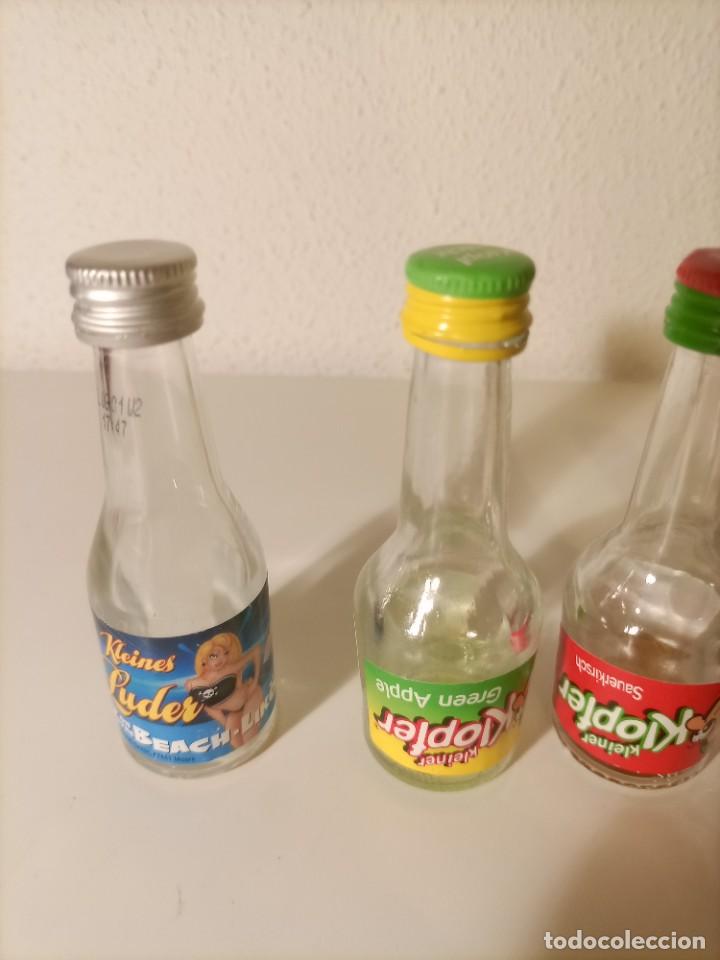 Botellas antiguas: Lote de 5 botellitas de cristal - Foto 2
