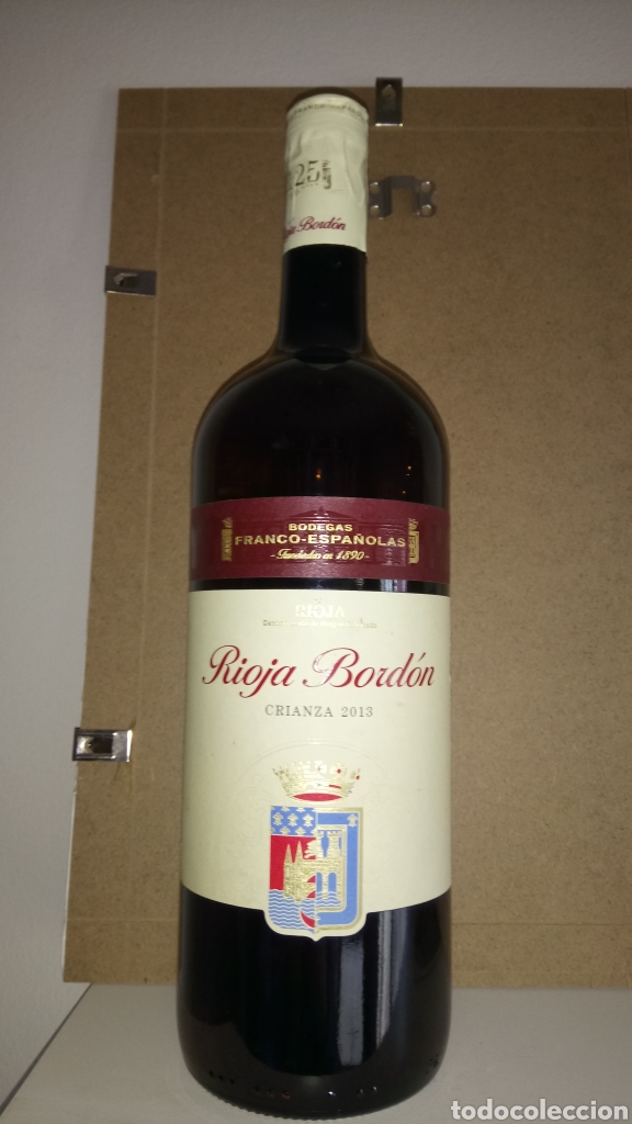 Botellas antiguas: BOTELLA VAC&Iacute;A DE RIOJA BORD&Oacute;N. CRIANZA 2013. - Foto 1
