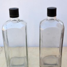 Botellas antiguas: DOS FRASCOS ANTIGUOS DE CRISTAL
