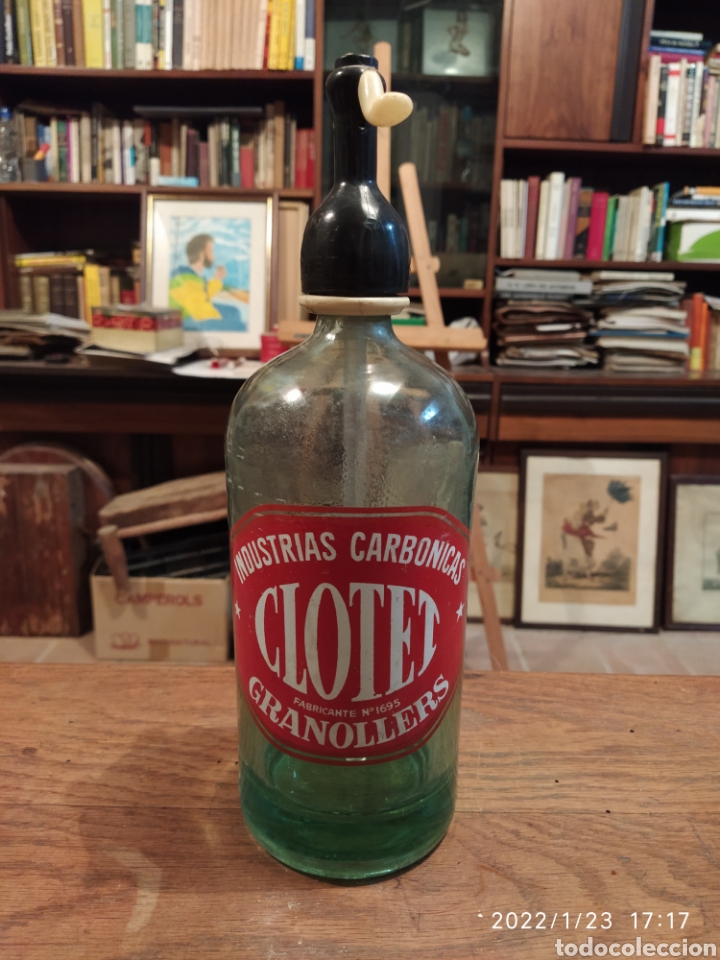 Botellas antiguas: Sif&oacute;n Clotet de Granollers - Foto 1
