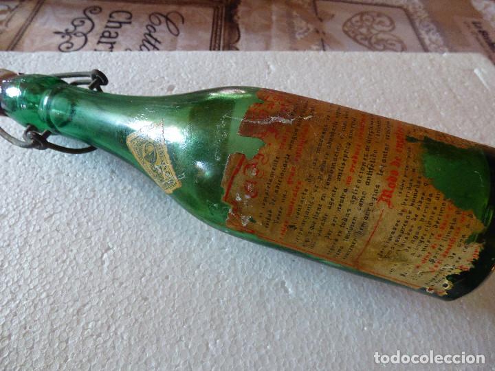 Botellas antiguas: Agua oxigenada,Foret. - Foto 4