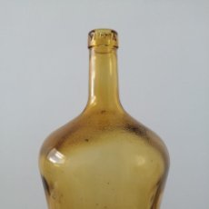 Botellas antiguas: DAMAJUANA GARRAFA BOTELLA COLOR MARRÓN ÁMBAR VIRESA 2 LITROS