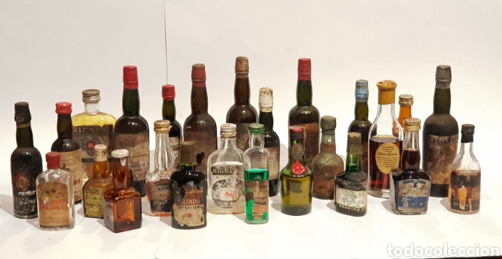 colección de mini botellas antiguas - Compra venta en todocoleccion