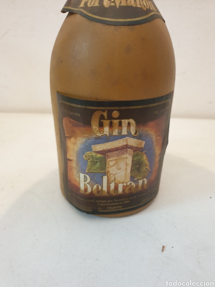 Botellas antiguas: BOTELLA GIN BELTRAN - Foto 3