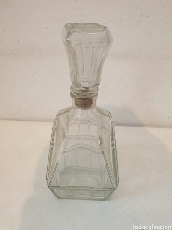 Botellas antiguas: BOTELLA CRISTAL TALLADO - Foto 2