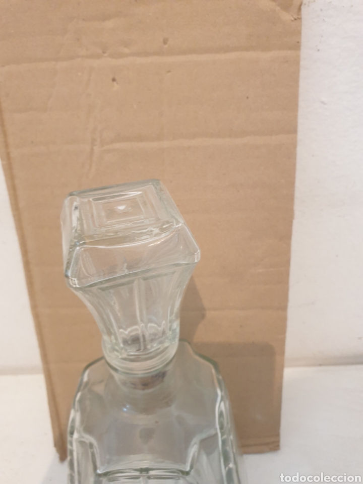 Botellas antiguas: BOTELLA CRISTAL TALLADO - Foto 4