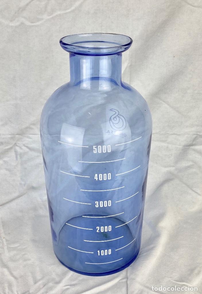 Botellas antiguas: Botella de laboratorio de 5 litros - Foto 3