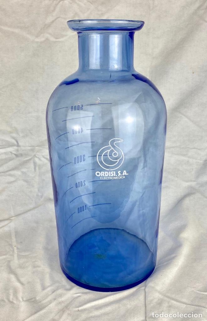 Botellas antiguas: Botella de laboratorio de 5 litros - Foto 4