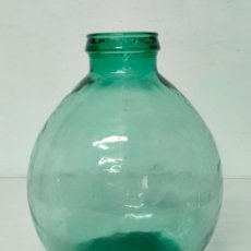 Botellas antiguas: DAMAJUANA, GARRAFA MARCA VIRESA CRISTAL, VIDRIO - BOCA ANCHA - ALTURA 41,5 CM. Lote 339980818