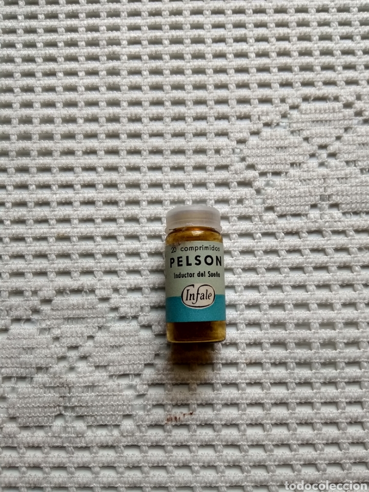 Botellas antiguas: FRASCO VAC&Iacute;O COMPRIMIDOS PELSON - Foto 1