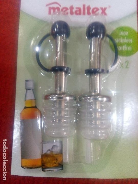 Botellas antiguas: TAP&Oacute;N VERTEDOR BOTELLA - Foto 1