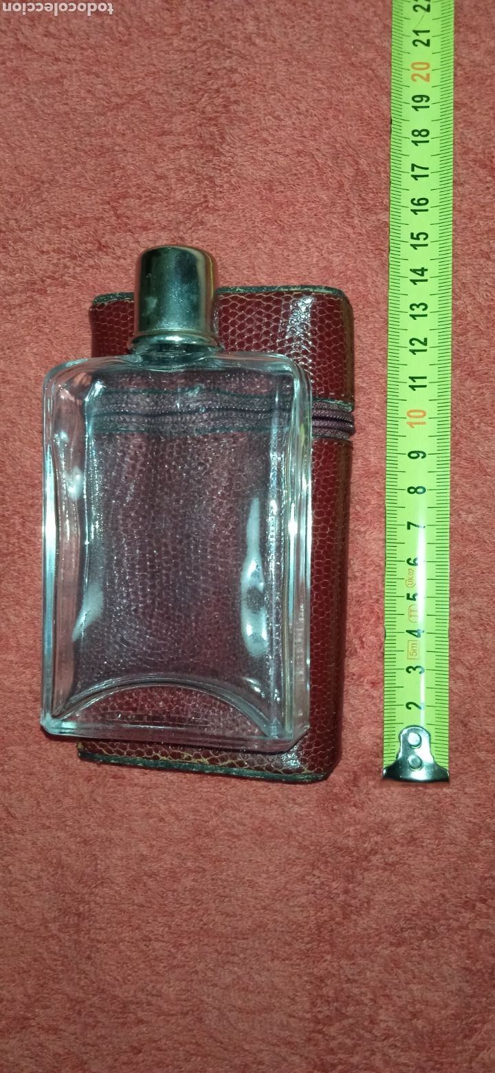 Botellas antiguas: PETACA ANTIGUA CON ESTUCHE . - Foto 7