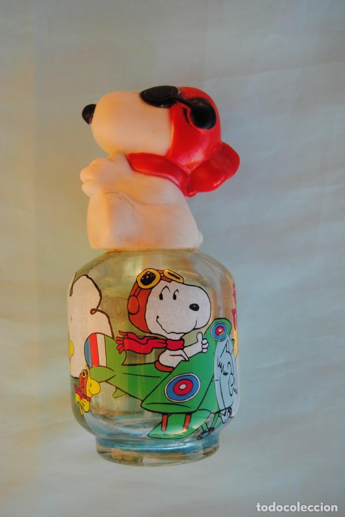 Botellas antiguas: botella de colonia infantil de snnopy - Foto 1