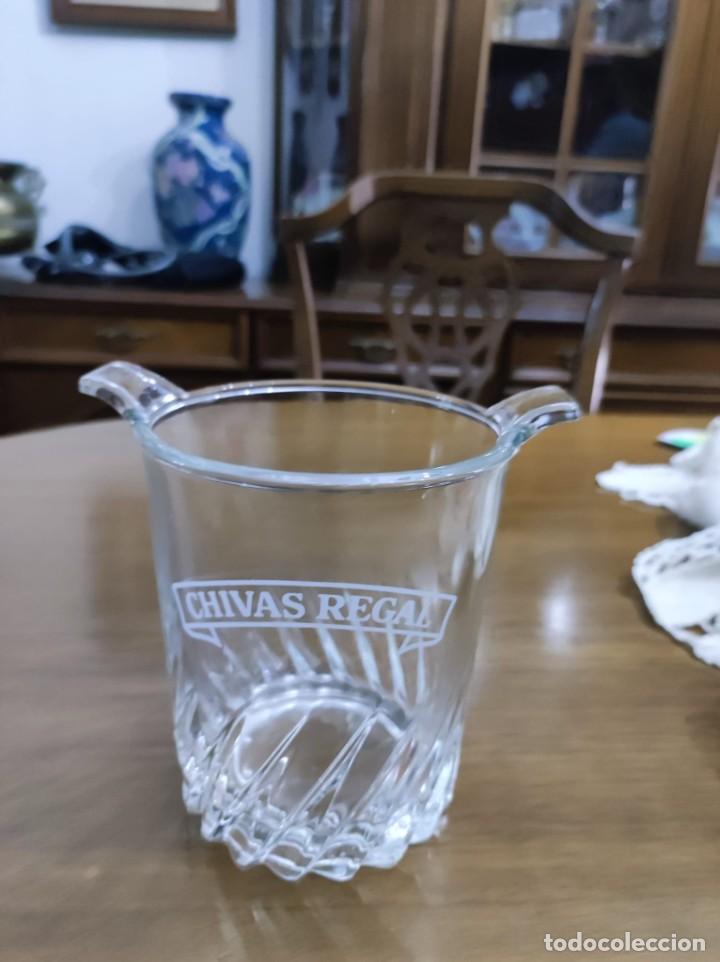 Botellas antiguas: Cubitera de crista whiskey Chivas - Foto 1