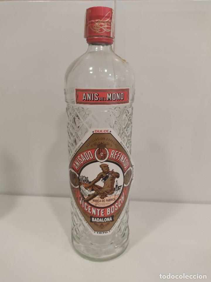 Botellas antiguas: An&iacute;s del Mono. vacia. - Foto 1