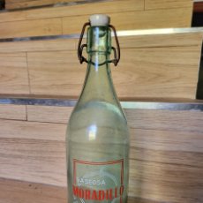 Botellas antiguas: GASEOSA 1 LITRO MORADILLO DE ROA BURGOS,FTE 1932. Lote 366238191