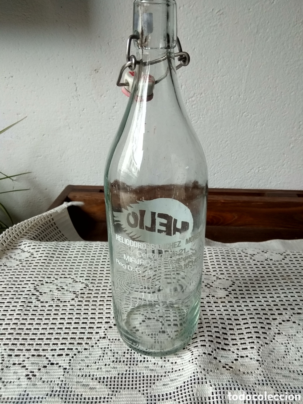 Botellas antiguas: BOTELLA GASEOSA HELIO - Foto 2