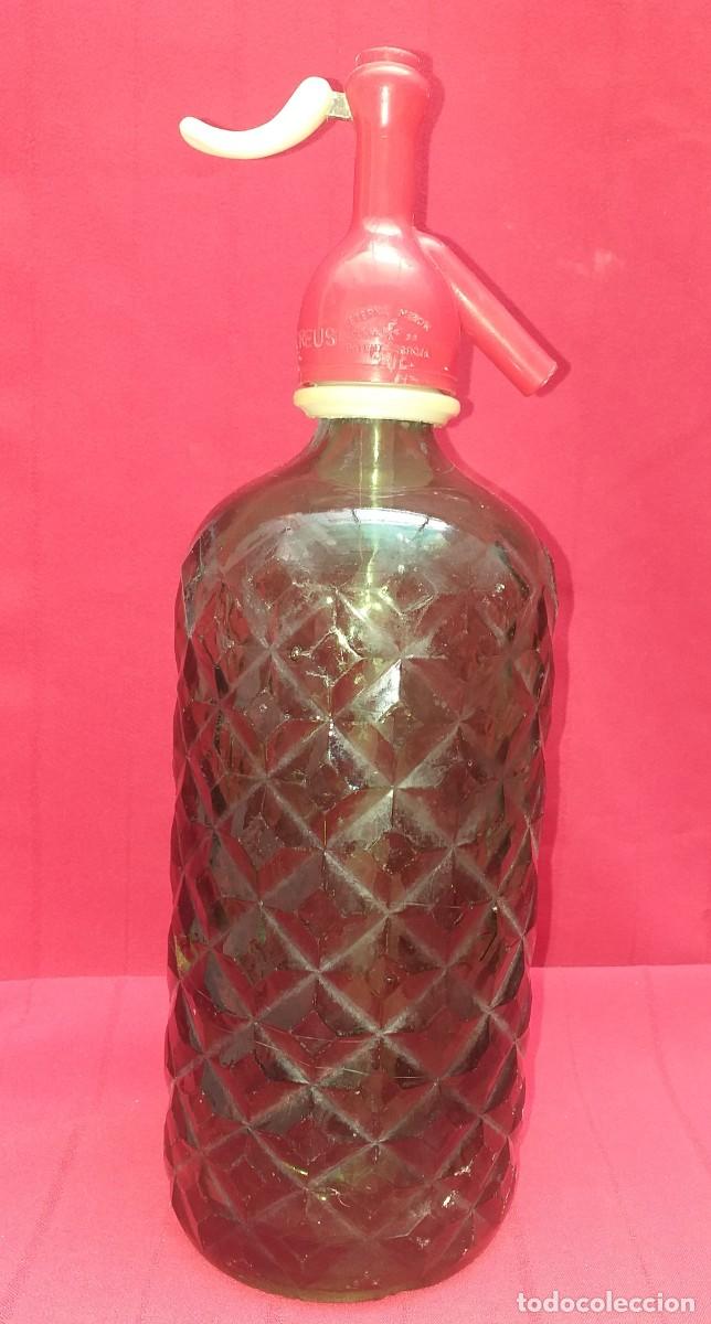 Botellas antiguas: SIF&Oacute;N CARB&Oacute;NICAS CREUS - Foto 1