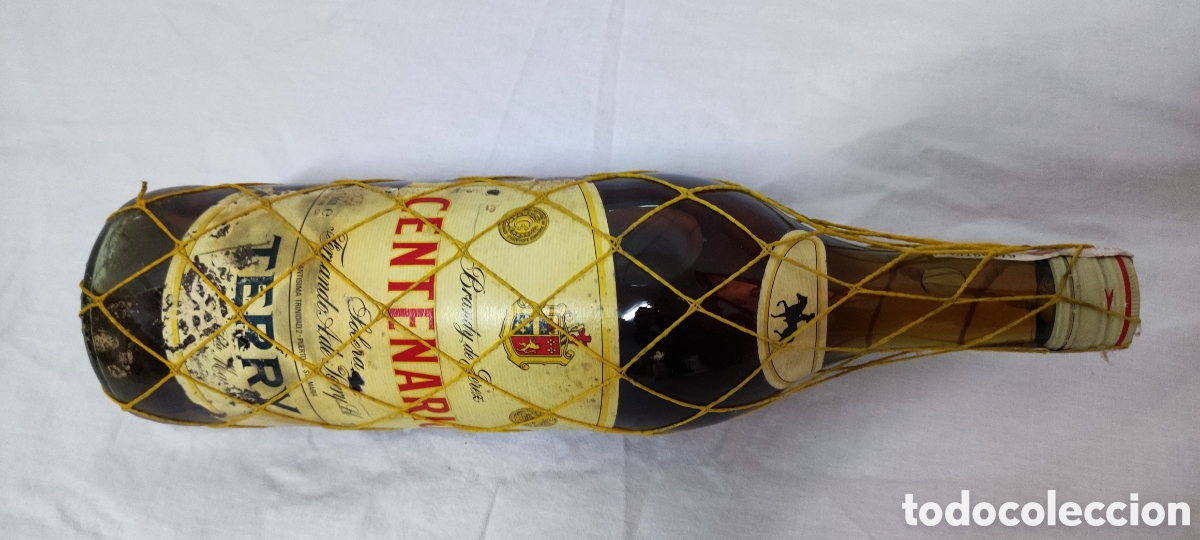 Botellas antiguas: Brandy de jerez centenario - Foto 3
