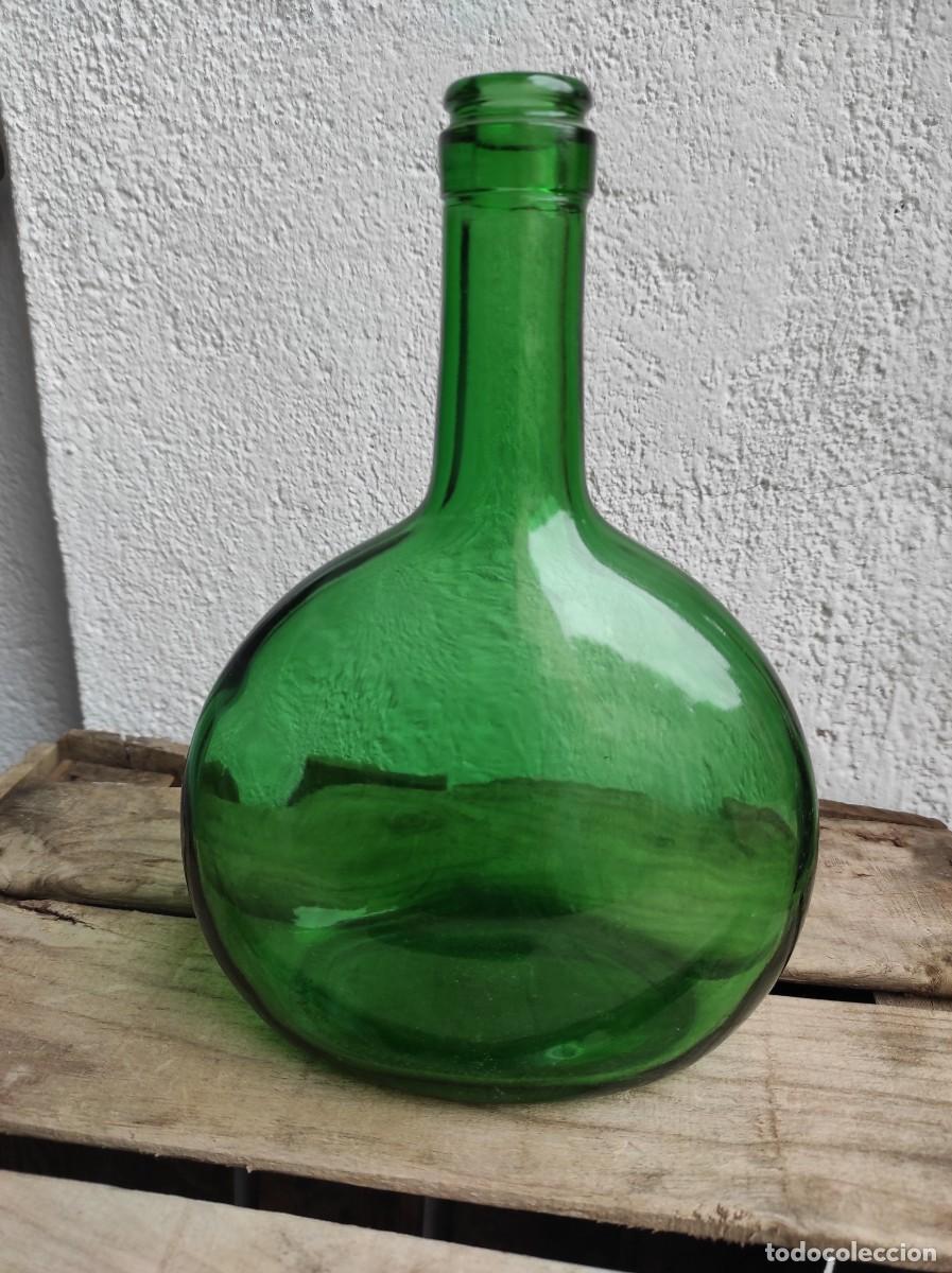 Botellas antiguas: Botella verde - Foto 2