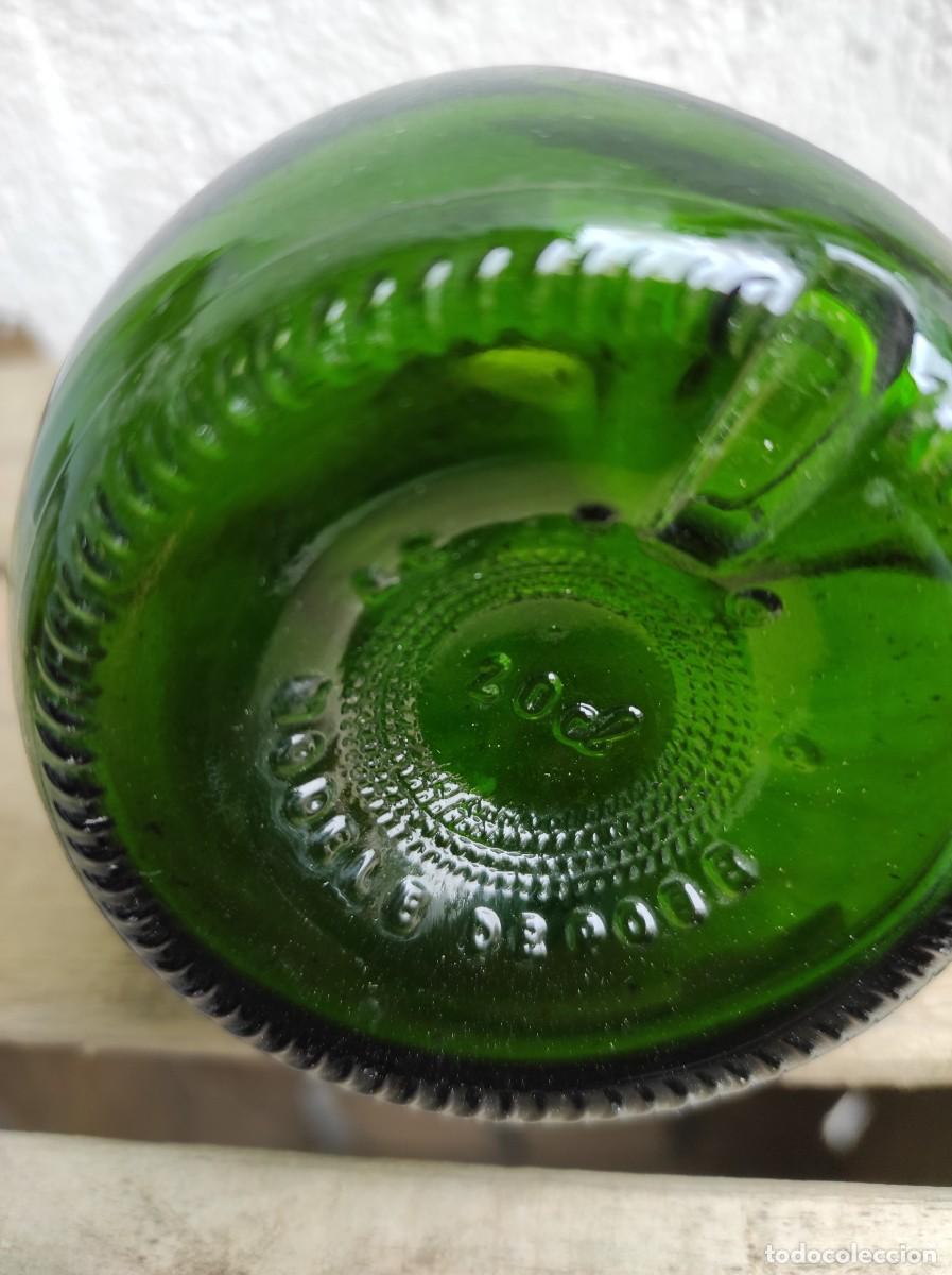 Botellas antiguas: Botella verde 20 cl - Foto 2