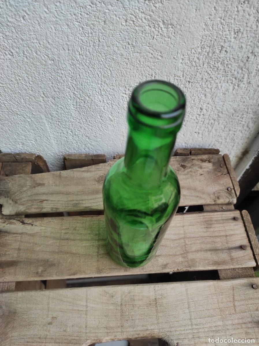 Botellas antiguas: Botella verde - Foto 4