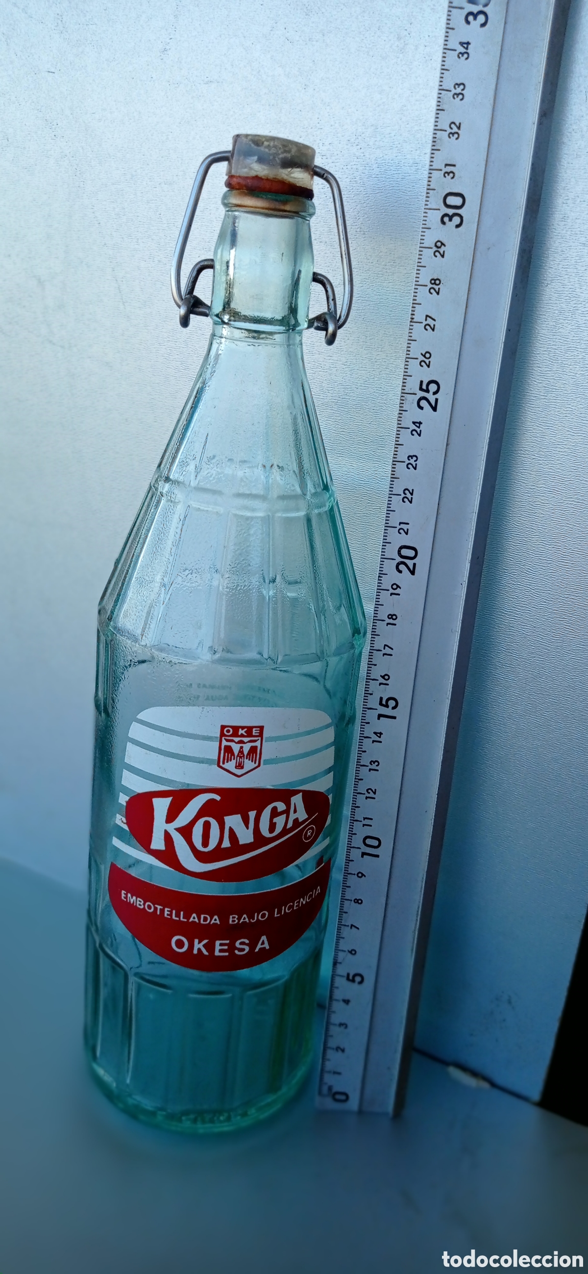 Botellas antiguas: Botella de gaseosa Konga - Foto 4