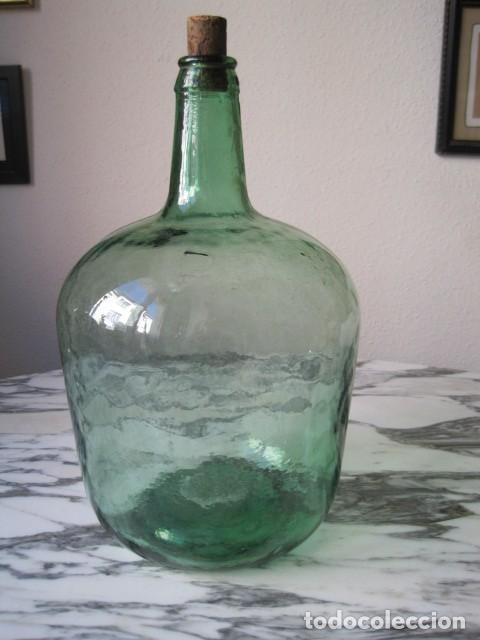Botellas antiguas: DAMAJUANA DE CRISTAL - GARRAFA - VIRESA - Foto 1