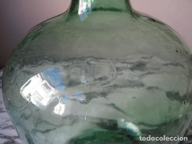 Botellas antiguas: DAMAJUANA DE CRISTAL - GARRAFA - VIRESA - Foto 3