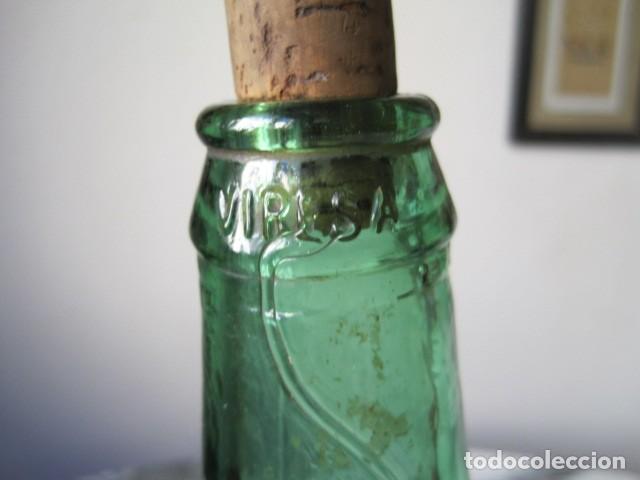 Botellas antiguas: DAMAJUANA DE CRISTAL - GARRAFA - VIRESA - Foto 6