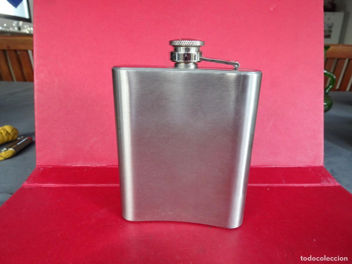 Botellas antiguas: PETACA LICOR ACERO INOXIDABLE NUEVA - Foto 1
