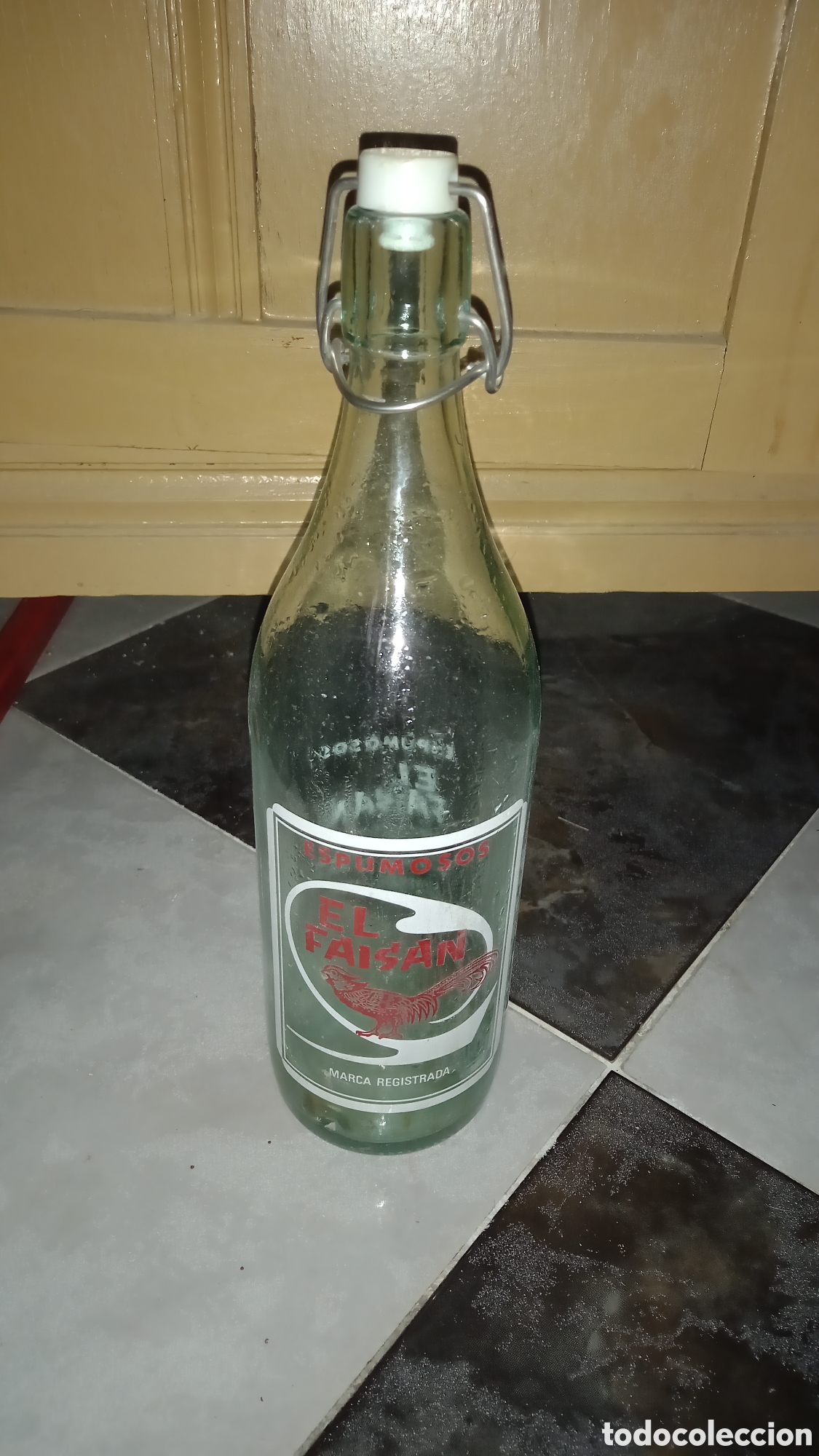 Botellas antiguas: Botella gaseosa El Faisan - Foto 1