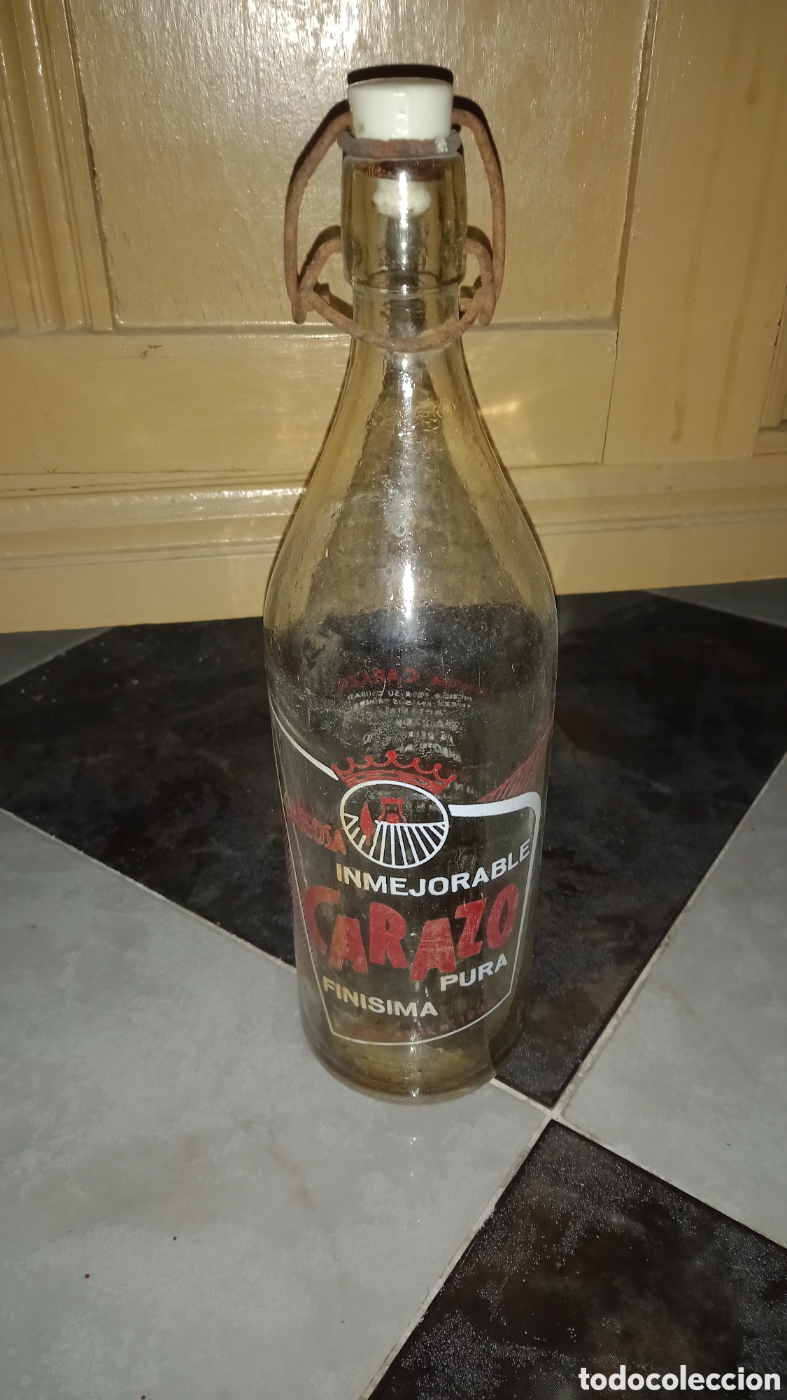Botellas antiguas: Botella gaseosa Carazo - Foto 1