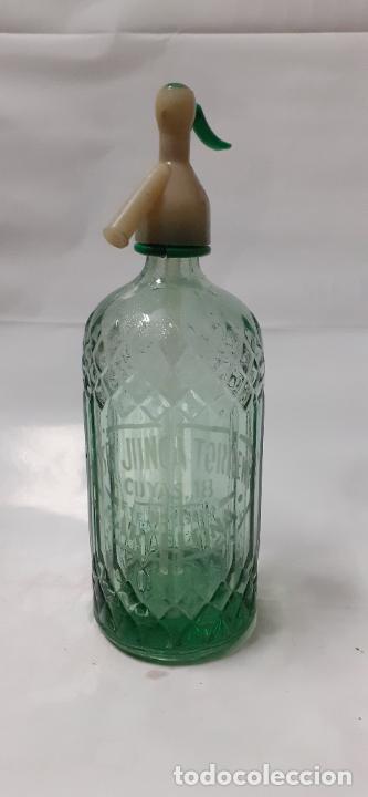 Botellas antiguas: SIFON JOSE JUNCA TORRENT DE BARCELONA - Foto 1